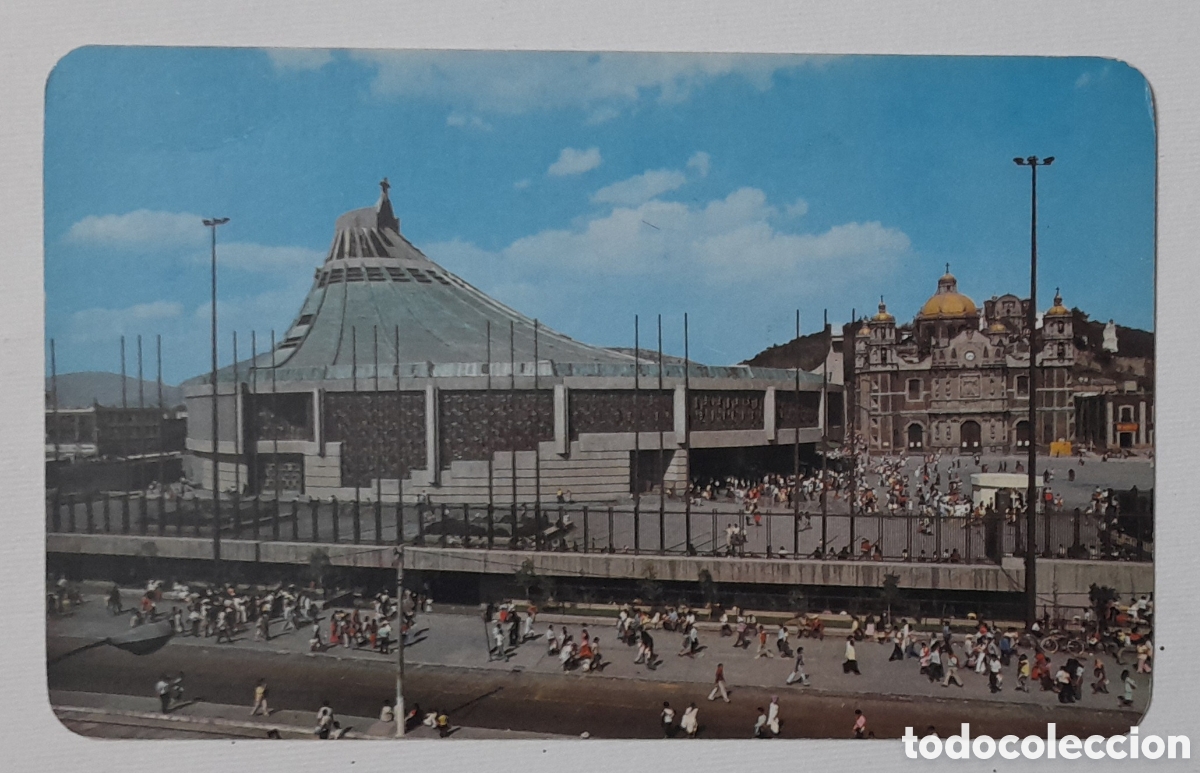 Postais: Postal de M&Eacute;XICO. Vista de la nueva y vieja Bas&iacute;lica de Guadalupe. M&Eacute;XICO, D.F. No circulada