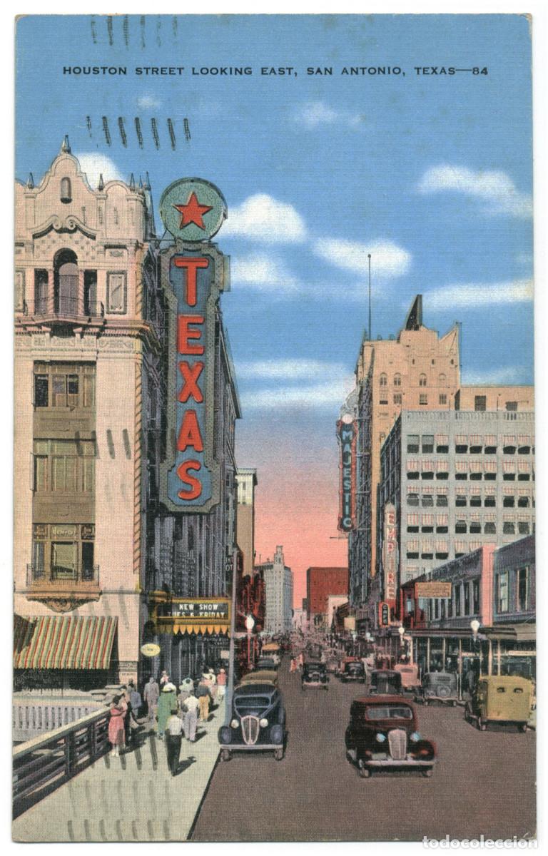 Postais: SAN ANTONIO (Texas)_Houston Street_E.C. Kropp