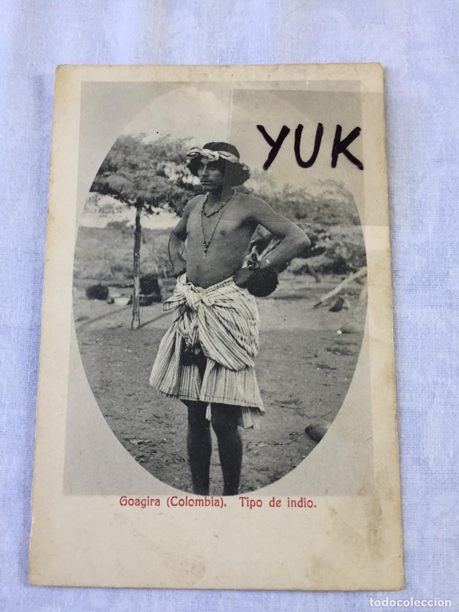 Postais: ANTIGUA POSTAL DE COLOMBIA DE INDIO COLOMBIANO DE LA GUAJIRA - CIRCA 1910