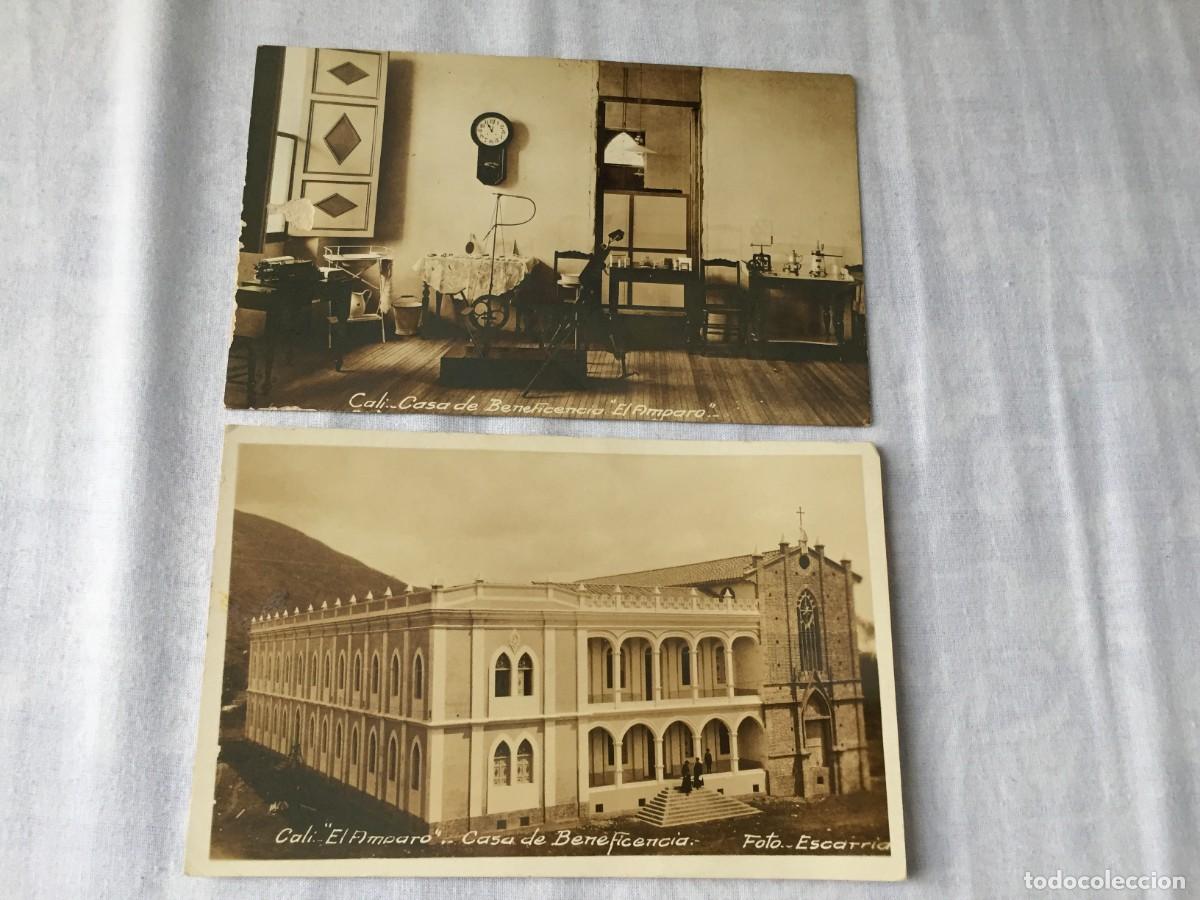 Postais: 2 POSTALES FOTOGRAFICAS DE LA CASA DE LA BENEFICIENCIA EL AMPARO DE CALI (COLOMBIA) CIRCA 1920