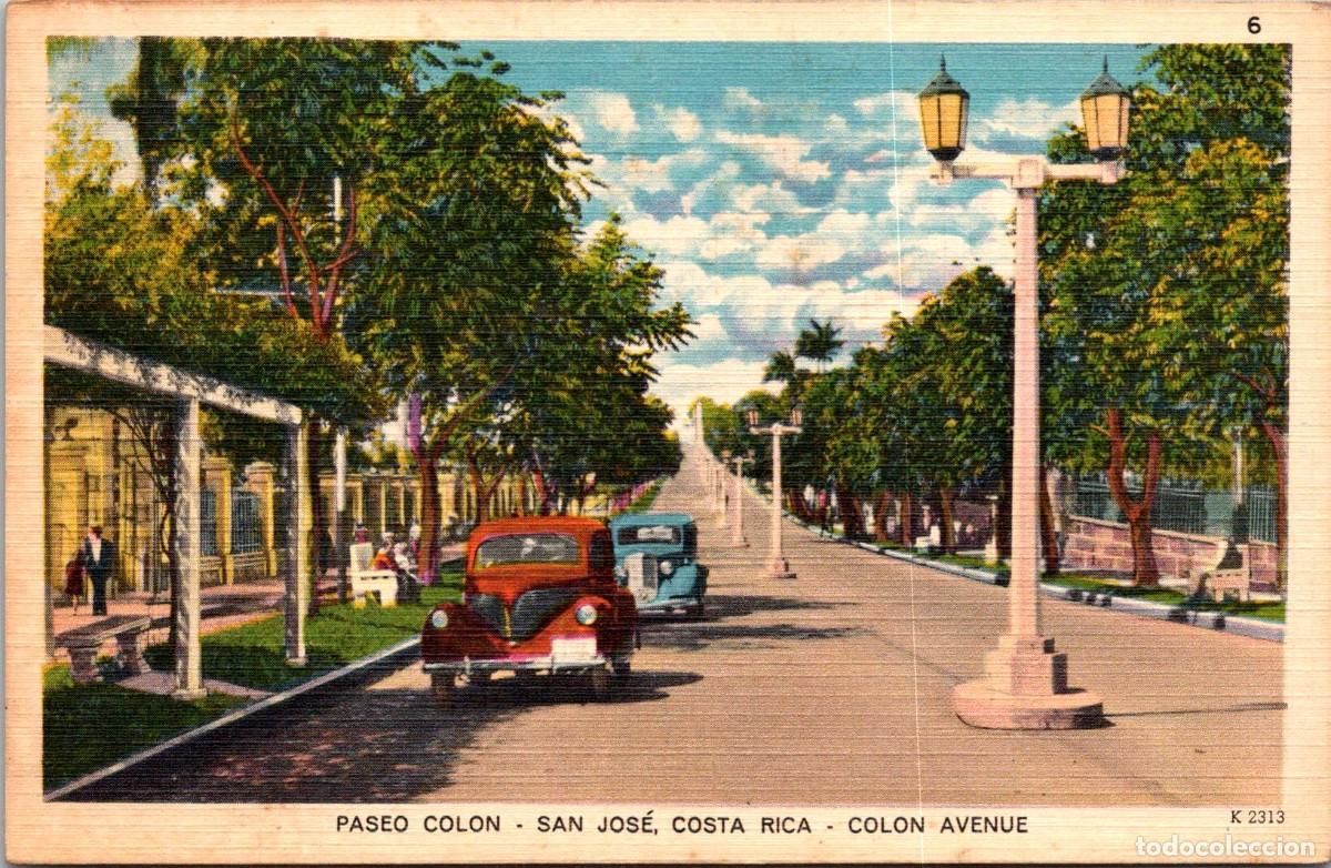 Cartoline: Costa Rica - San Jos&eacute; - Paseo Col&oacute;n - K 2313 - 138x90mm