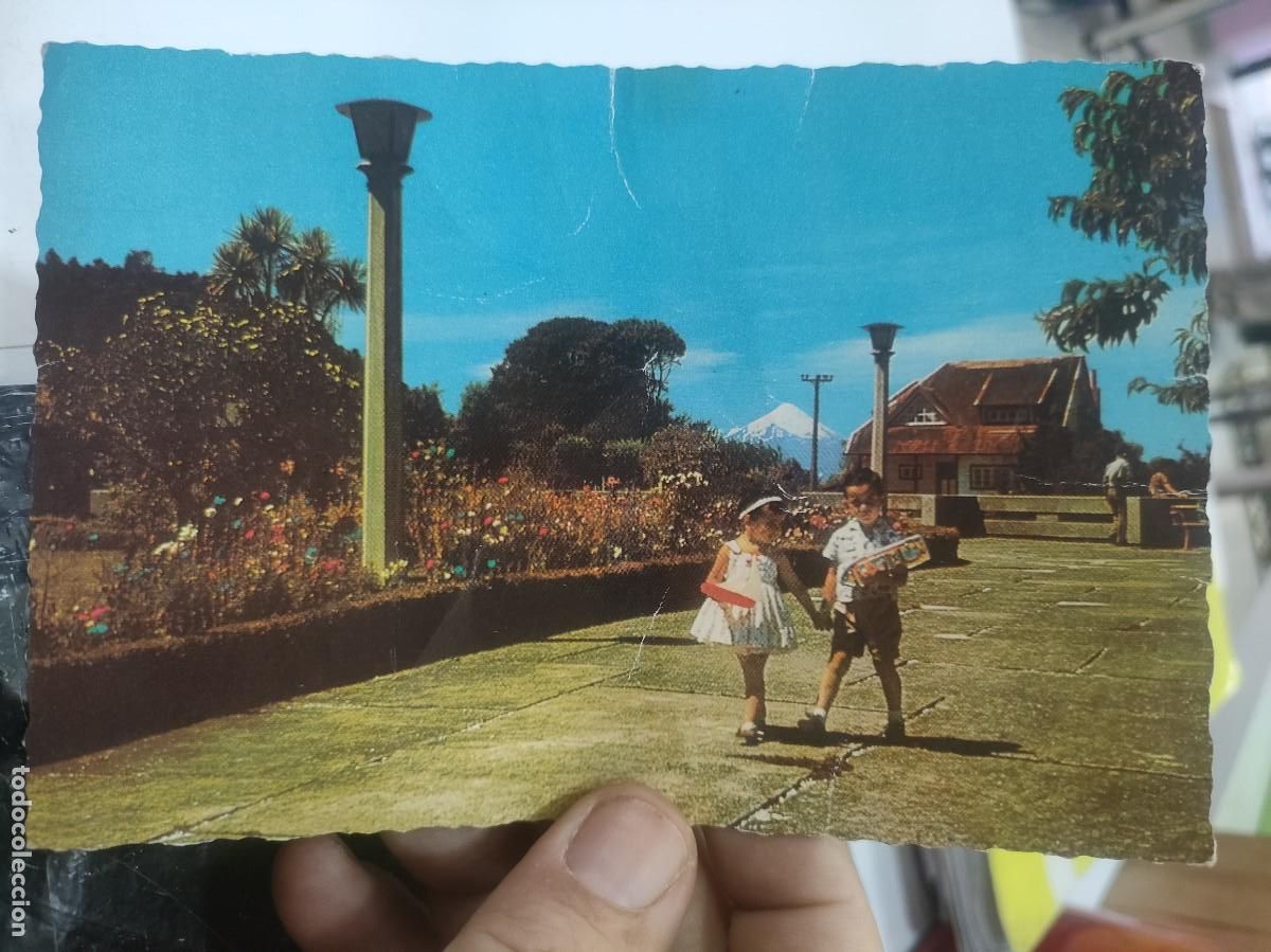 Cartes Postales: Postal CHILE Puerto Varas GRAN HOTEL Interiores Jardines 1971 escrita arrugada