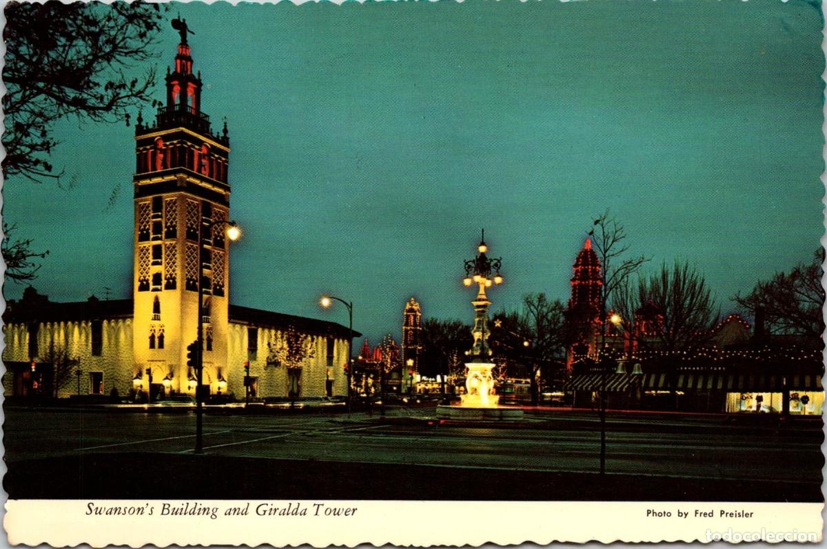 Postales: EUA - Missouri - Kansas City - Giralda Tower - Postal - 153x101mm - R&eacute;plica de la Giralda de Sevilla