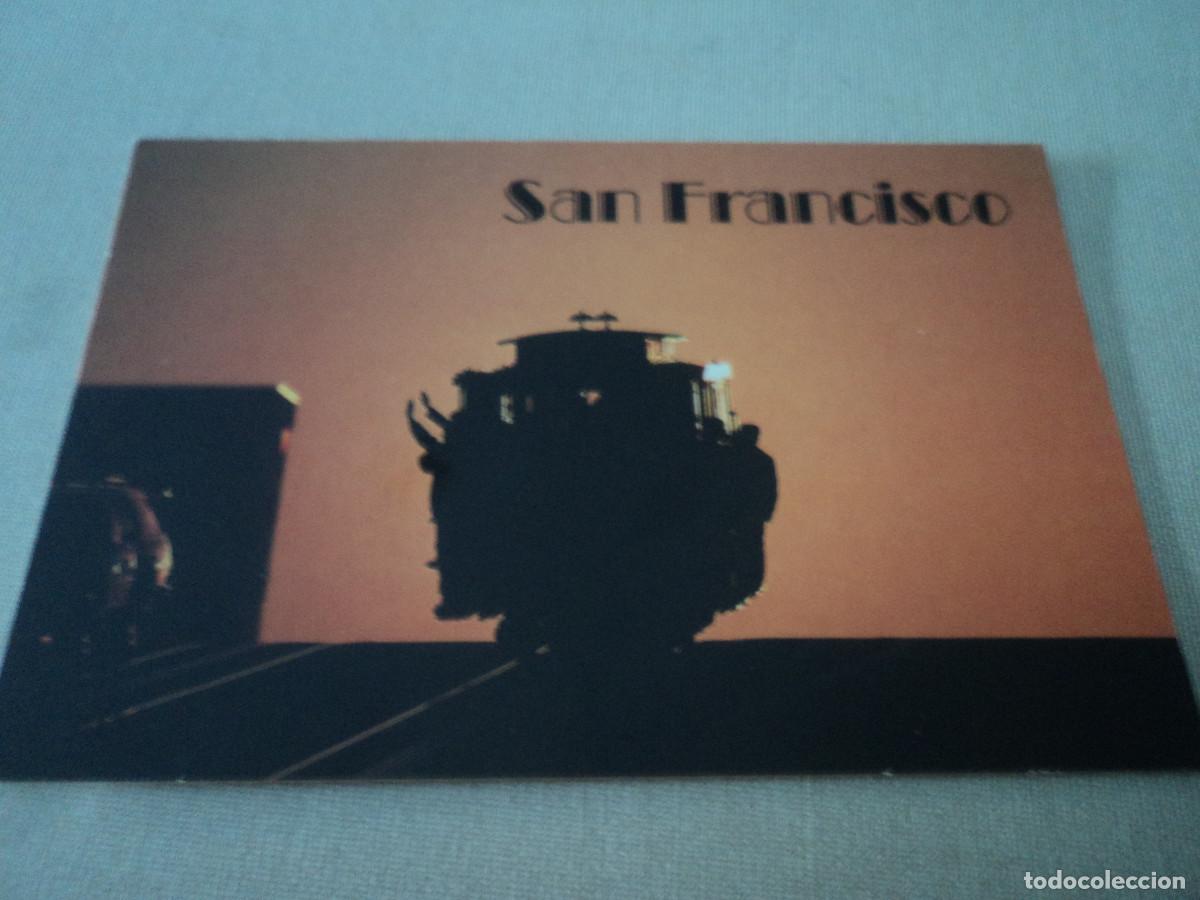 Postais: silueta de tranvia en san francisco, foto wernher krutein, 1988