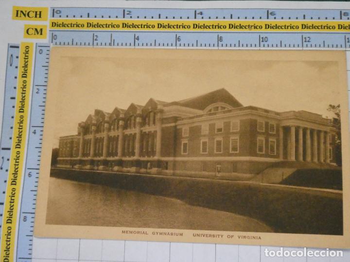 Postkarten: ANTIGUA POSTAL DE ESTADOS UNIDOS EEUU USA. CHARLOTTESVILLE VIRGINIA UNIVERSIDAD GYMNASIUM 39