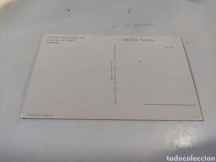 Postales: Postal El salto &Aacute;ngel - Foto 2