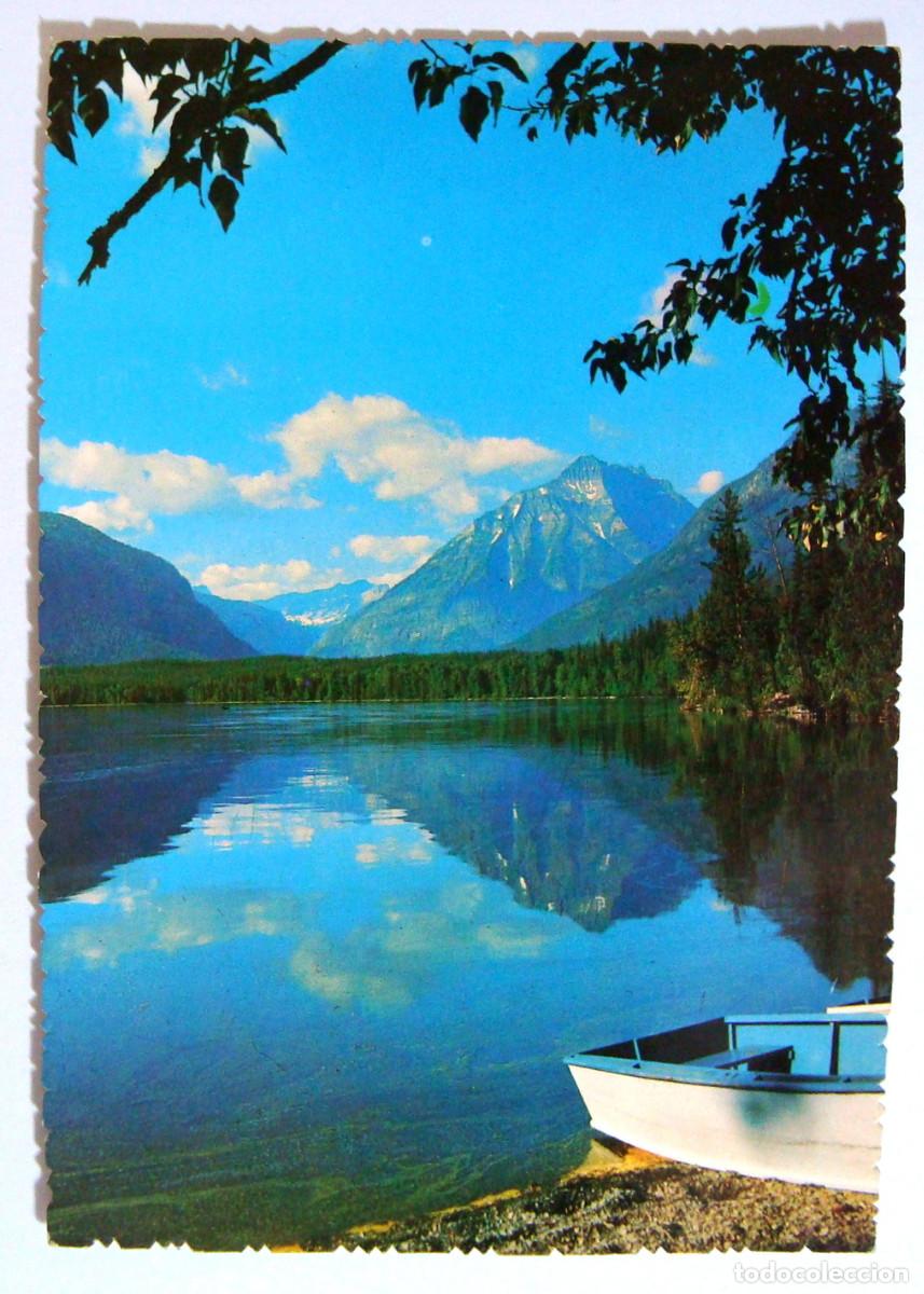 Cartoline: Tarjeta postal vintage Lago McDonald, Glacier National Park, Montana U.S.A., 1964
