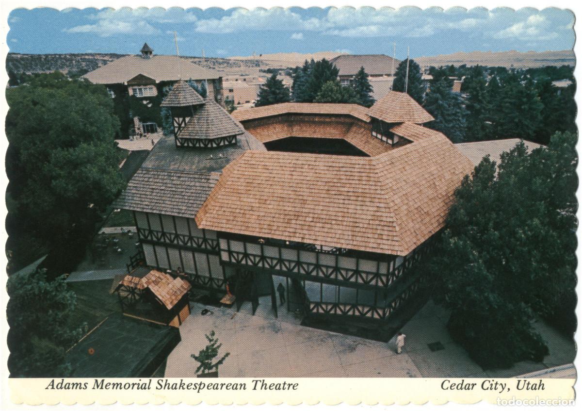 Cartoline: CEDAR CITY [Utah]_Adams Memorial Shakesperean Theatre_Seaich & Souvenir