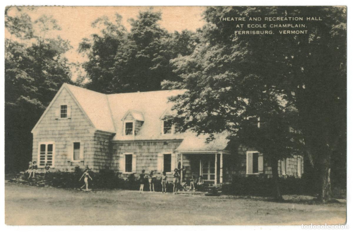 Cartoline: FERRISBURG [Vermont]_Ecole Champlain, Theatre_Artvue