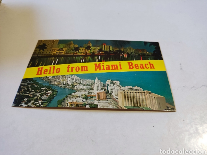 Cartoline: Postal Hello from Miami Beach,hoteles playa