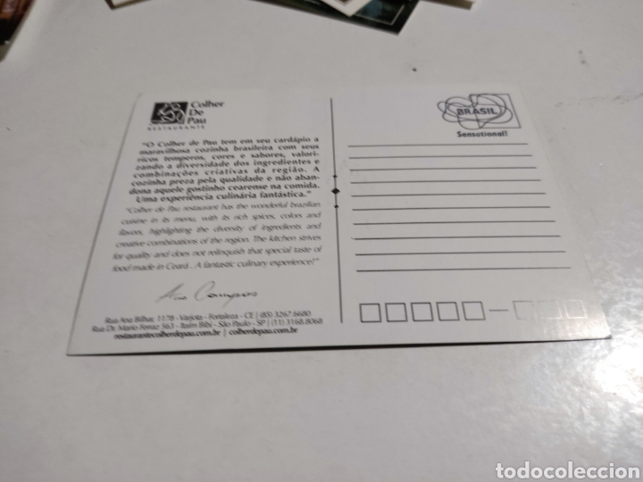 Postales: Postal colher de Pau Brasil - Foto 2