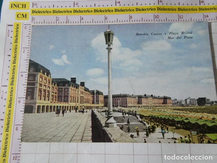 Postkarten: ANTIGUA POSTAL DE ARGENTINA. MAR DEL PLATA RAMBLA CASINO Y PLAYA BRISTOL 611