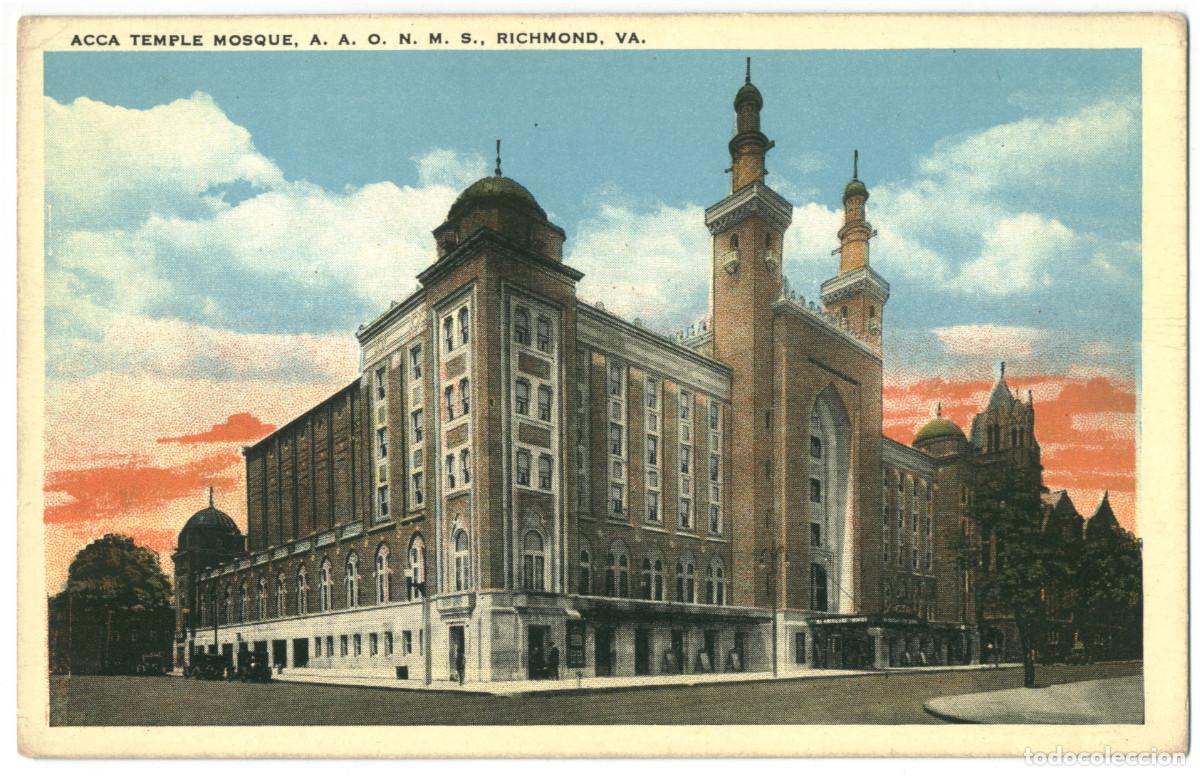 Cartoline: RICHMOND [Virginia]_ACCA Temple Mosque_Tichnor & Richmond News