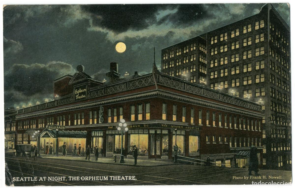 Cartoline: SEATTLE [Washington]_Orpheum Theatre_C. T. Photochrom & Lowman and Hanford