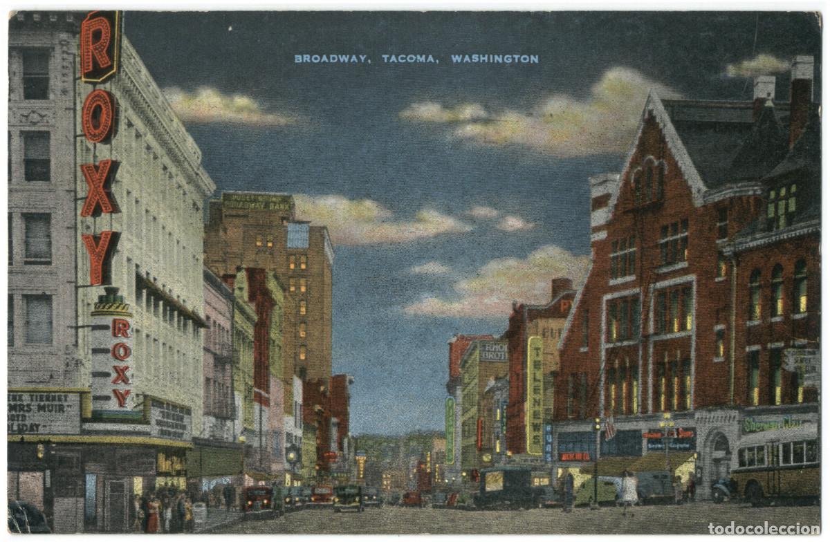 Cartoline: TACOMA [Washington]_Broadway_Schneebeck News & E. C. Kropp