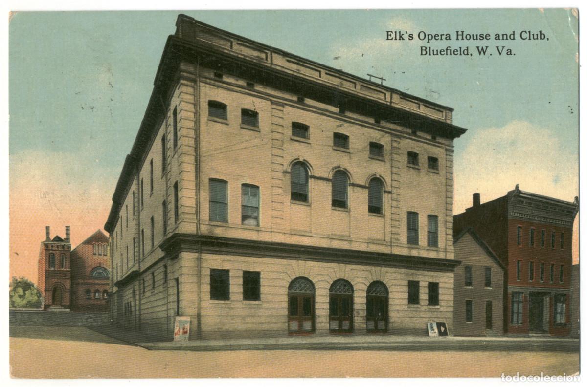 Cartoline: BLUEFIELD [West Virginia]_Elk's Opera House_C. T. Photchrom