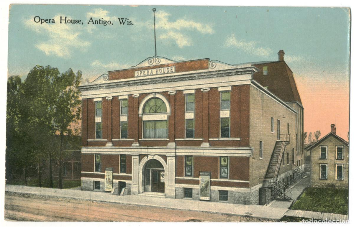 Postales: ANTIGO [Wisconsin]_Opera House_E. C. Kropp - Foto 1