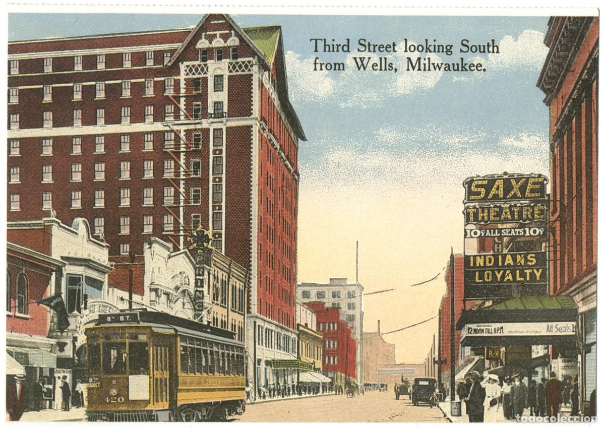 Cartoline: MILWAUKEE [Wisconsin]_Saxe Theatre_Dover [Old Trolley Postcards]
