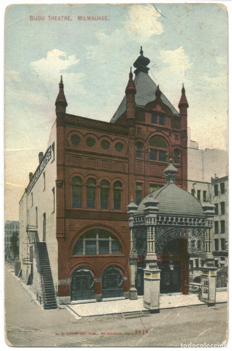 Cartoline: MILWAUKEE [Wisconsin]_Bijou Theatre_E. C. Kropp