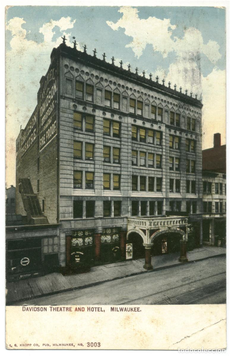 Cartoline: MILWAUKEE [Wisconsin]_Davidson Theatre_E. C. Kropp