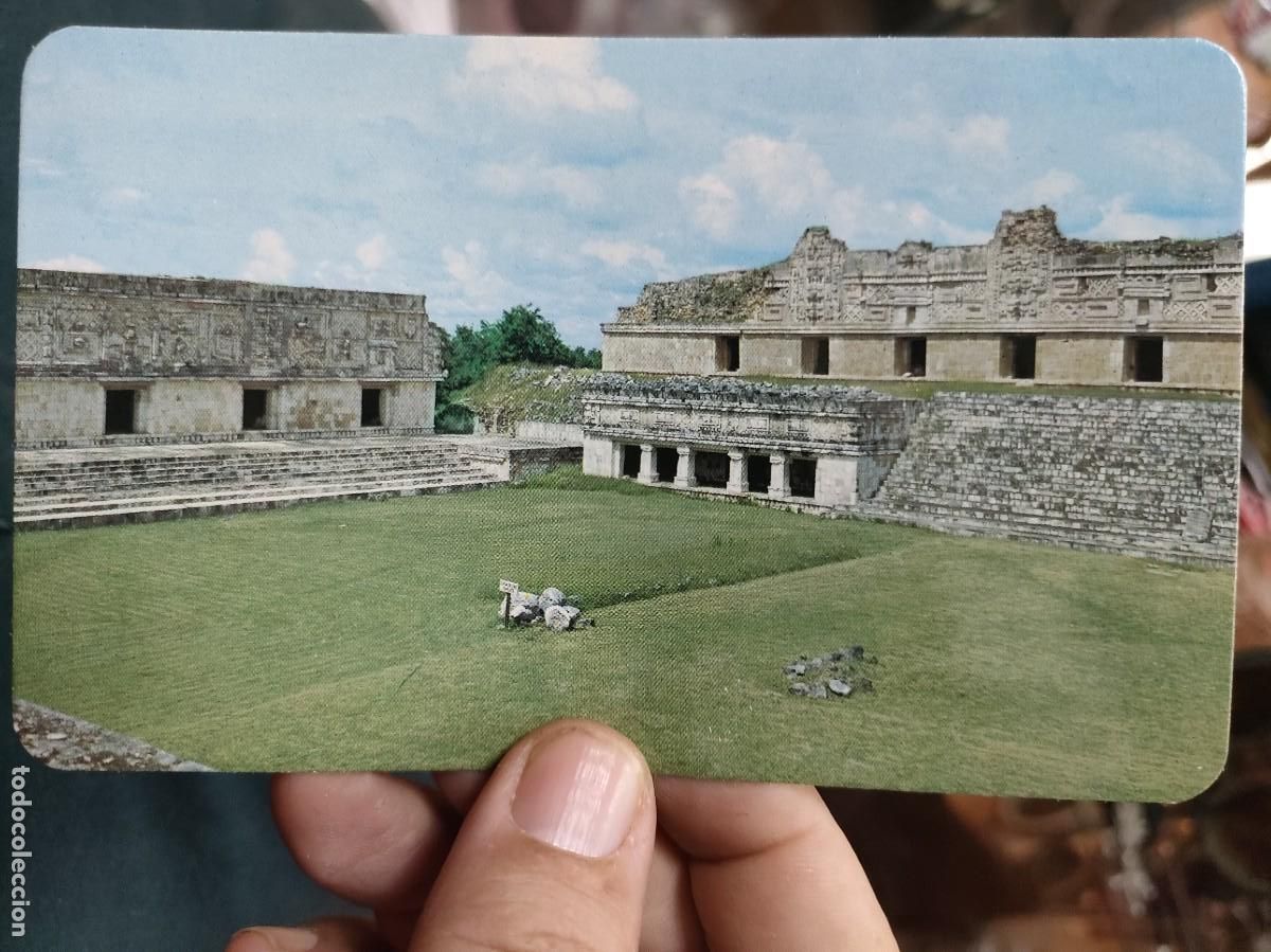Postcards: Postal M&Eacute;XICO Uxmal YUCAT&Aacute;N Templo de Venus Cuadr&aacute;ngulo de las Monjas SC