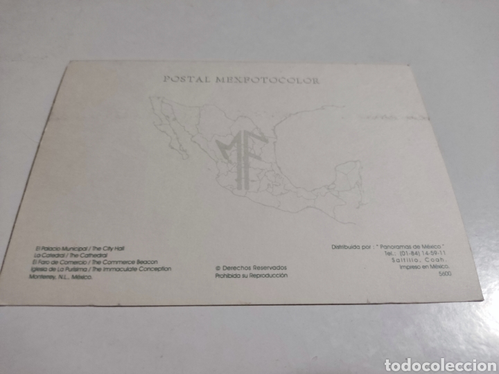 Postales: Postal Monterrey, Nuevo Le&oacute;n, M&eacute;xico - Foto 2