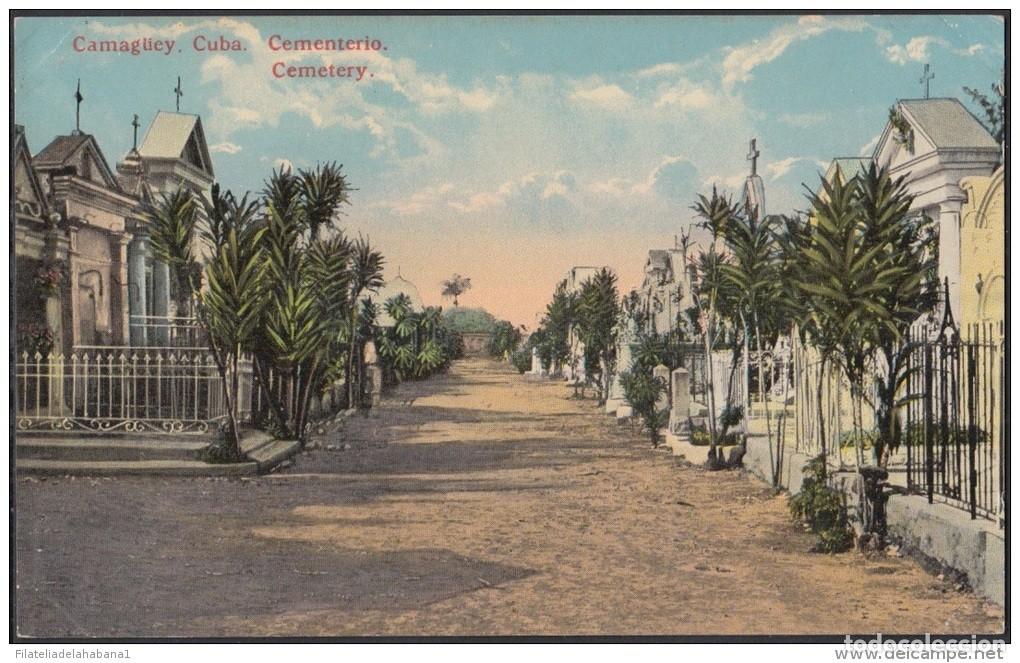 Postales: POS-11 CUBA. CIRCA 1920. TARJETA POSTAL. POSTCARD. CAMAGUEY. CEMENTERY STREET. CEMENTERIO DE CAMAGUE