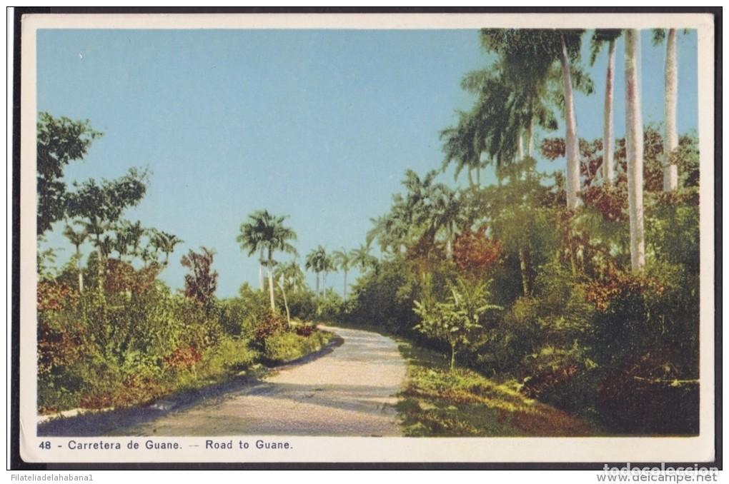 Postales: POS-106 CUBA CIRCA 1930 POSTCARD CARRETERA DE GUANE. ROAD TO GUANE. UNUSED