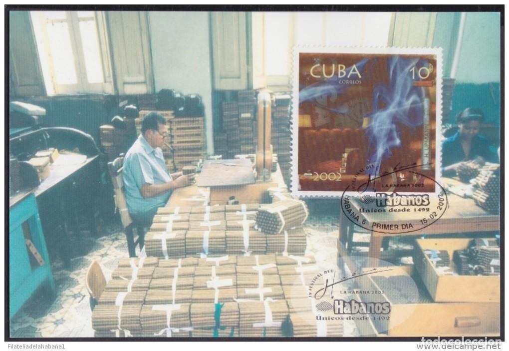 Postales: TMA-29 CUBA 2002. TARJETA MAXIMA FESTIVAL DEL HABANO TABACO TOBACCO