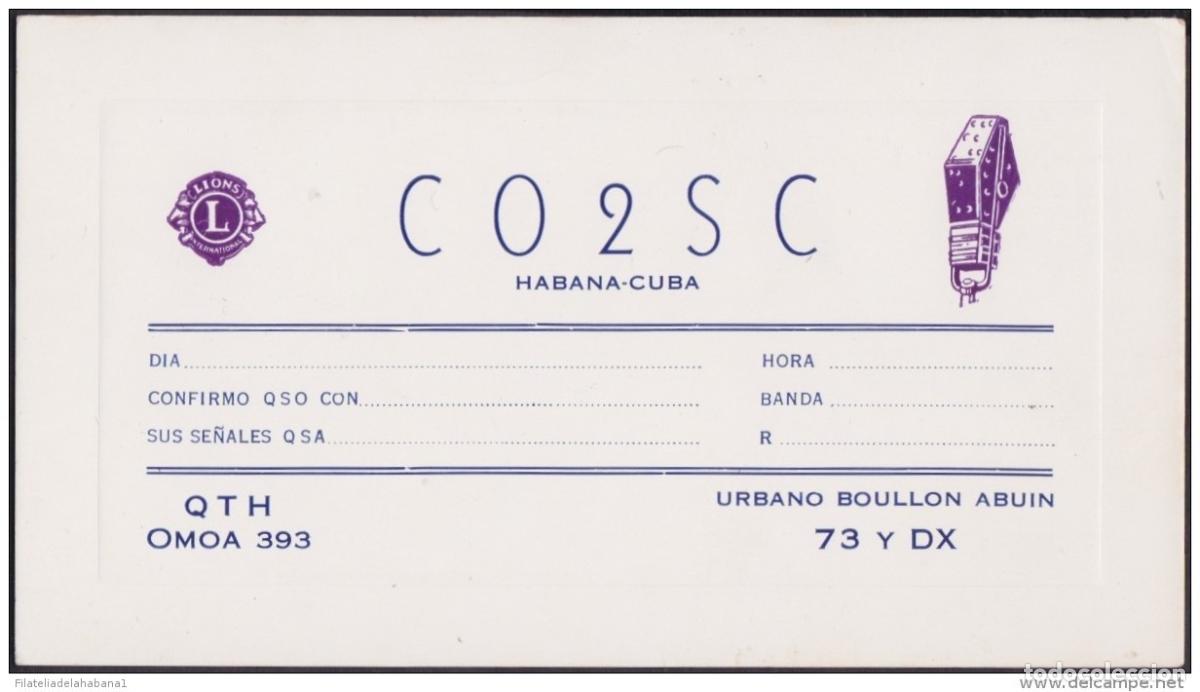 Postales: POS-174 CUBA POSTCARD CIRCA 1956. RADIO SPECIAL CARD. LIONS CLUB UNUSED.