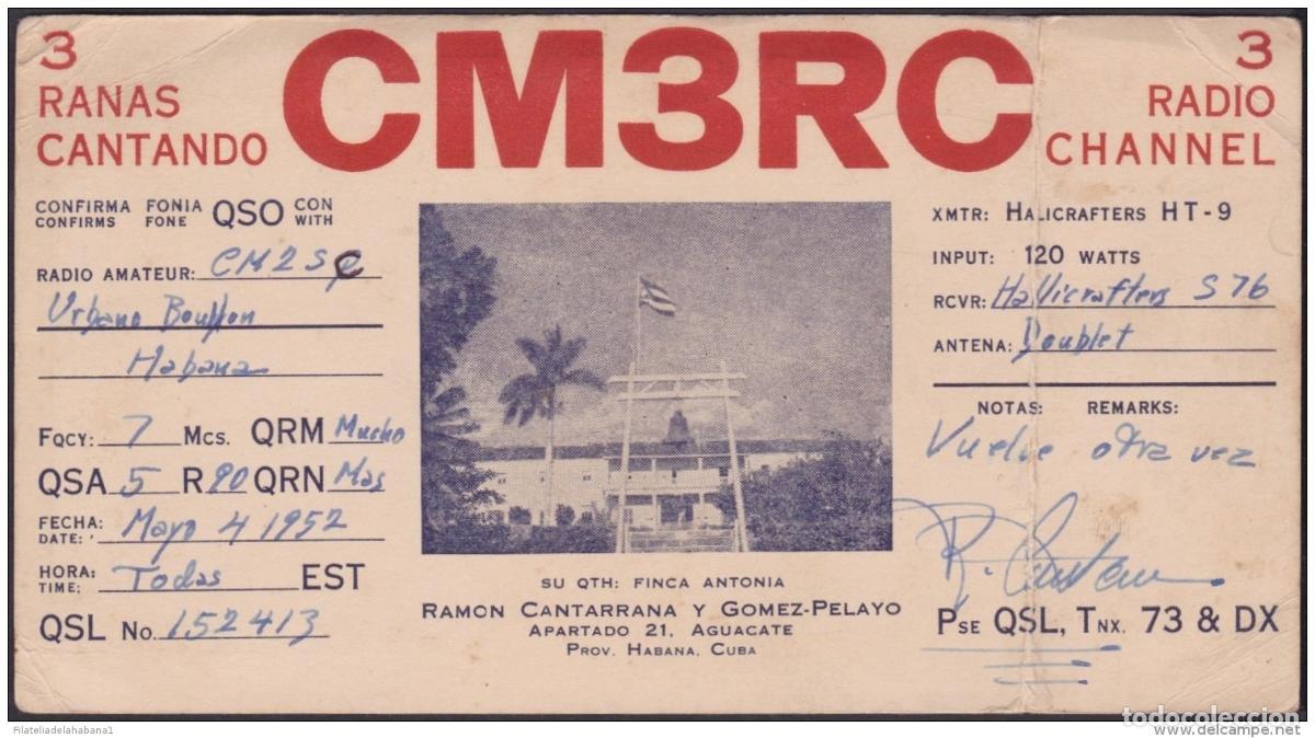Postales: POS-180 CUBA POSTCARD 1952. RADIO SPECIAL CARD. RAMON CANTARRANA.