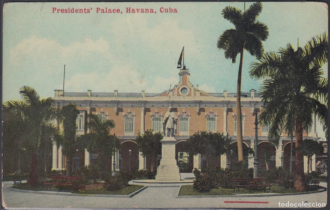 Cartes Postales: POS-306 CUBA POSTCARD. CIRCA 1910. HAVANA HABANA. PLAZA DE ARMAS. PRESIDENT&acute;S HOUSE AND SENATE. UNUS