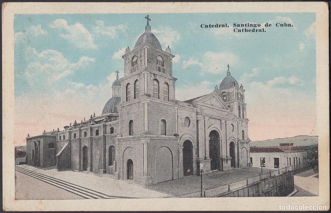 Cartes Postales: POS-268 CUBA POSTCARD. 1924. SANTIAGO DE CUBA. CATEDRAL CATHEDRAL CHURCH ISABELA DE SAGUA.