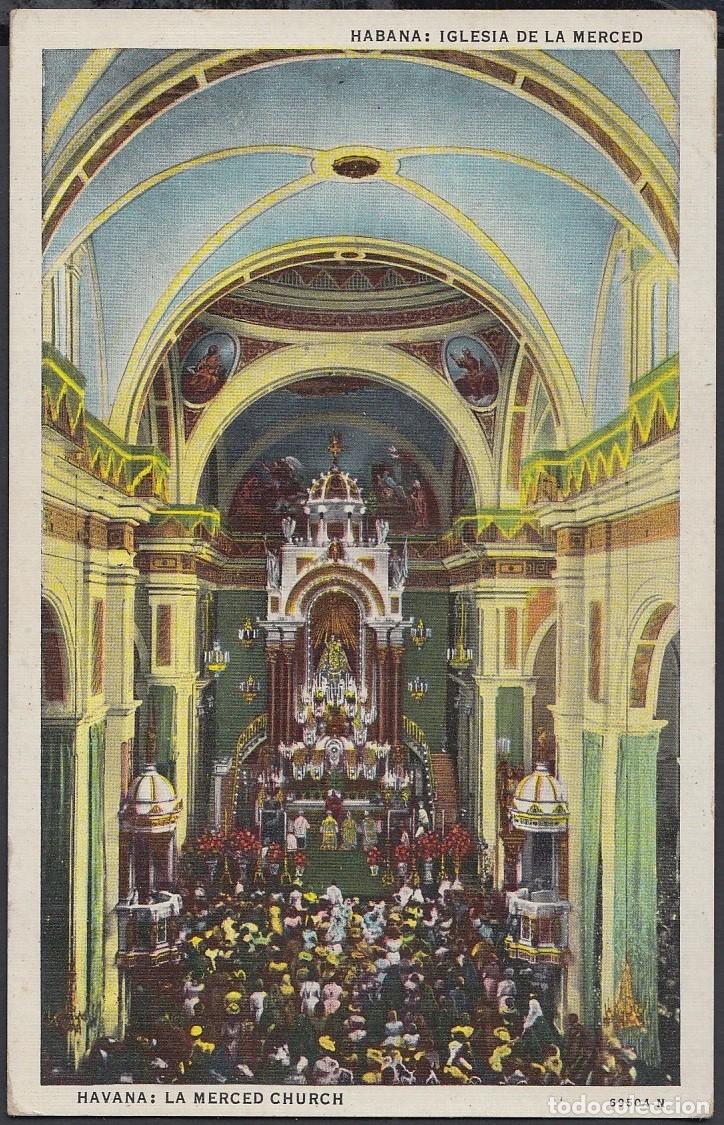 Cartes Postales: POS-262 CUBA POSTCARD. 1948. HAVANA HABANA. CHURCH OF MERCY. IGLESIA DE LAS MERCEDES.