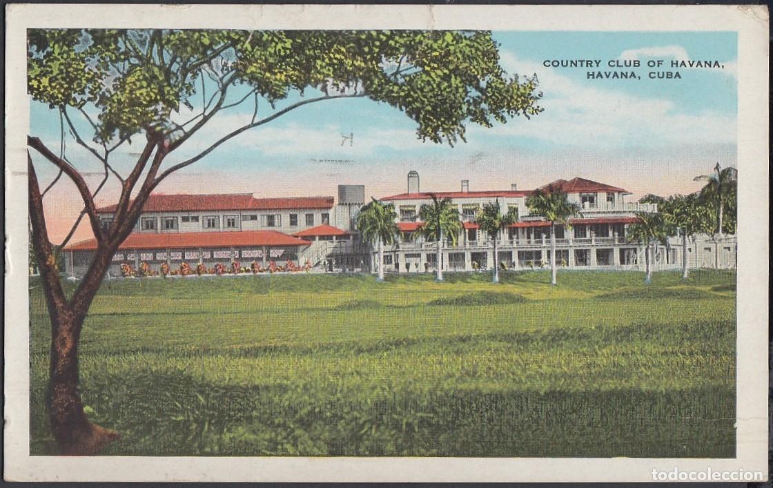 Cartes Postales: POS-287 CUBA POSTCARD. 1930. HABANA HAVANA. COUNTRY CLUB. DEFECTO ROTURA.