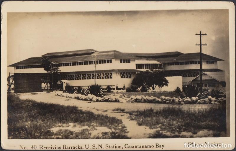 Cartes Postales: POS-339 CUBA PHOTOGRAPHIC POSTCARD GUANTANAMO. CIRCA 1940. US MILITAR STATION BARRACKS. UNUSED.