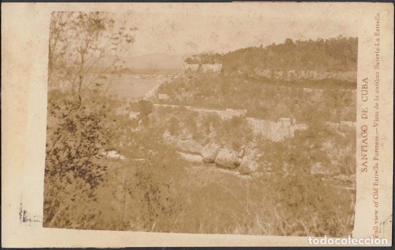 Cartes Postales: POS-333 CUBA PHOTOGRAFIC POSTCARD SANTIAGO DE CUBA. CIRCA 1920. VISTA DESDE LA FORTALEZA DE LA ESTRE