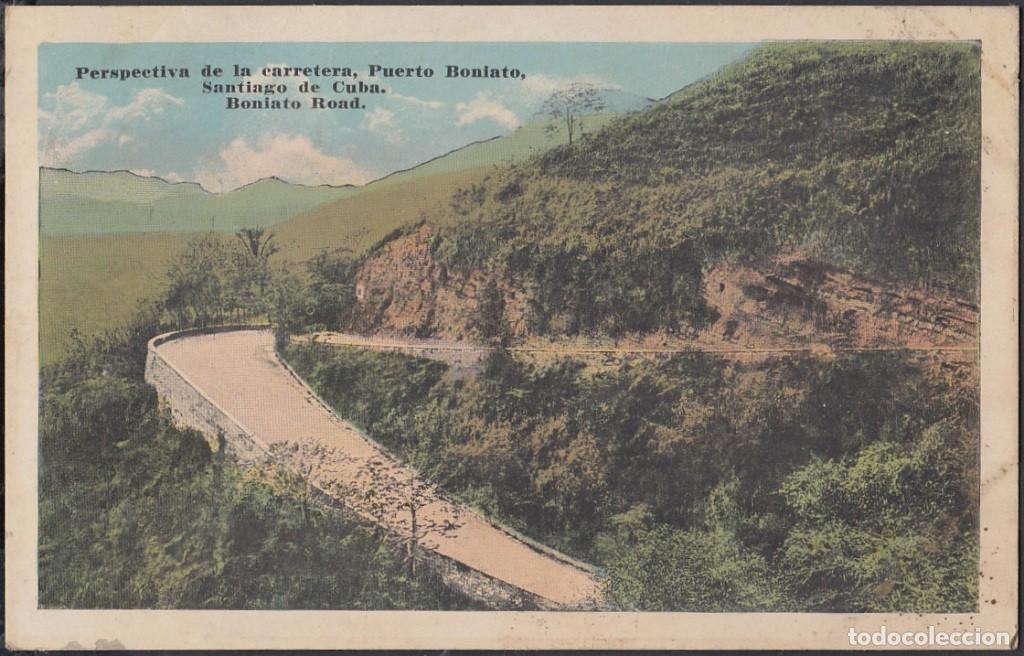 Cartes Postales: POS-440 CUBA POSTCARD. CIRCA 1920. SANTIAGO DE CUBA. CARRETERA PUERTO BONIATO