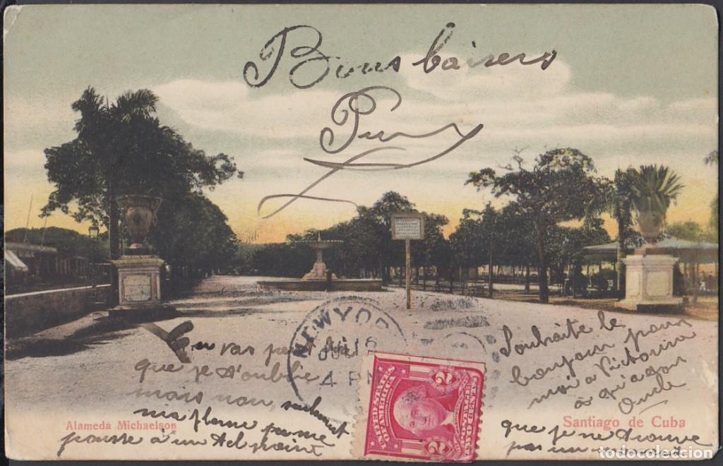 Cartes Postales: POS-482 CUBA POSTCARD. 1906. SANTIAGO DE CUBA. AVENIDA MICHELSEN.