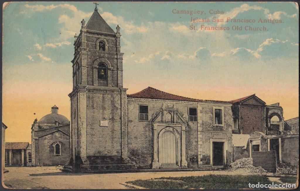 Cartes Postales: POS-516 CUBA POSTCARD. CIRCA 1910. CAMAGUEY ANTIGUA IGLESIA SAN FRANCISCO CHURCH.