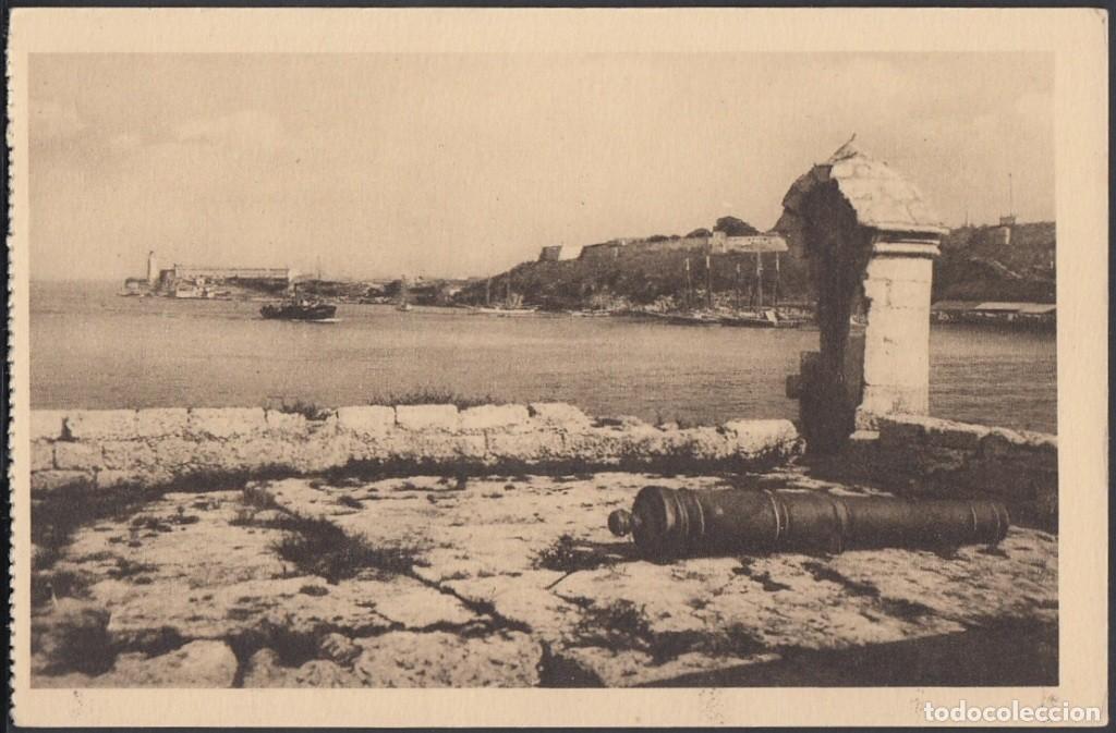 Cartes Postales: POS-576 CUBA POSTCARD. CIRCA 1940. HABANA. ENTRADA DEL PUERTO DESDE CASTILLO DE LA FUERZA.
