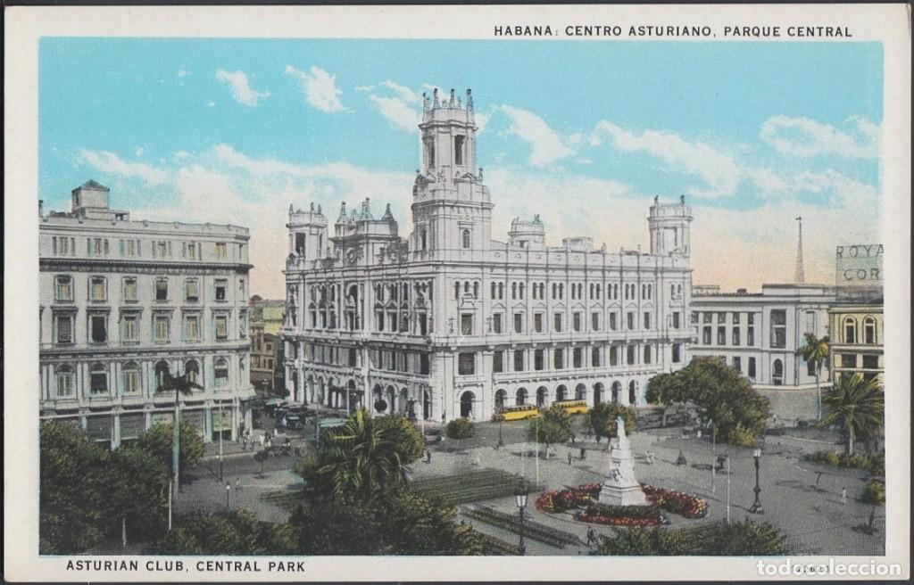 Postkarten: POS-600 CUBA POSTCARD. CIRCA 1930. CENTRO ASTURIANO PARQUE CENTRAL.