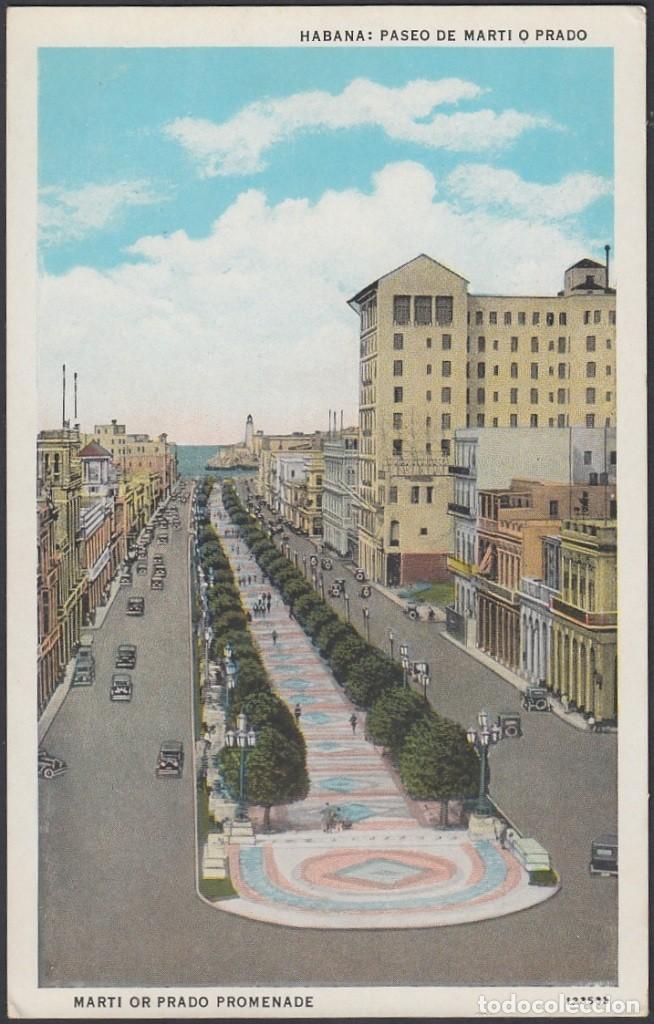 Cartes Postales: POS-620 CUBA POSTCARD. CIRCA 1930. HABANA. PASEO DEL PRADO.