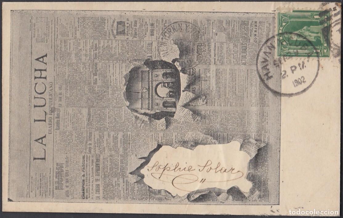 Cartes Postales: POS-668 CUBA POSTCARD. 1902. PERIODICOS LA LUCHA NEWSPAPER. A TURQUIA TURKEY.