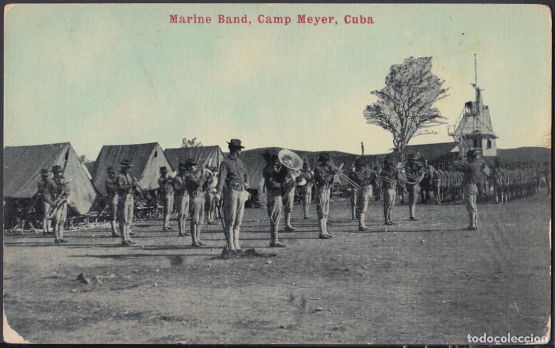 Cartes Postales: POS-681 CUBA POSTCARD. CIRCA 1920. MARINE BAND. CAMP MEYER.