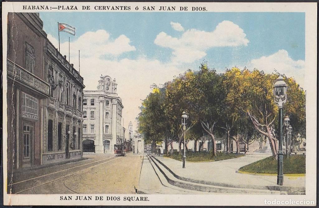 Cartes Postales: POS-679 CUBA POSTCARD. CIRCA 1910. HABANA. SAN JUAN DE DIOS SQUARE. DEFECTO.