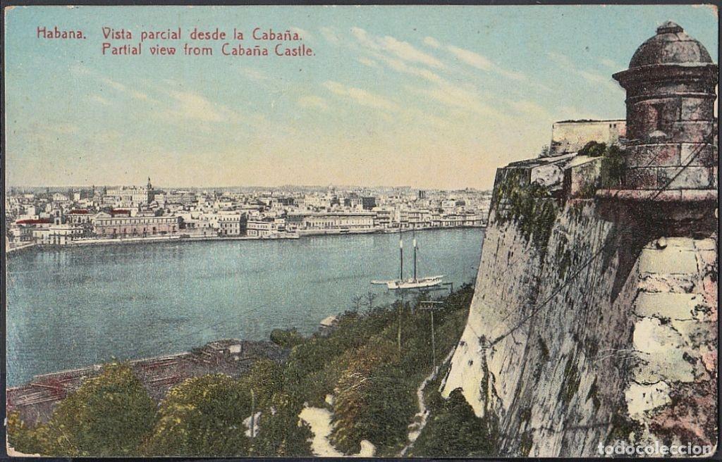 Cartes Postales: POS-706 CUBA POSTCARD. 1924. HABANA. VISTA DE LA BAHIA DESDE LA CABA&Ntilde;A.
