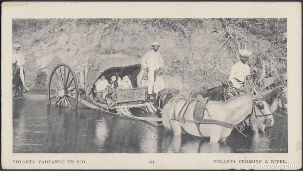 Cartes Postales: POS-739 CUBA POSTCARD. 1901. BUFFALO EXPO. VOLANTA VADEANDO EL RIO. CROSSING A RIVER.