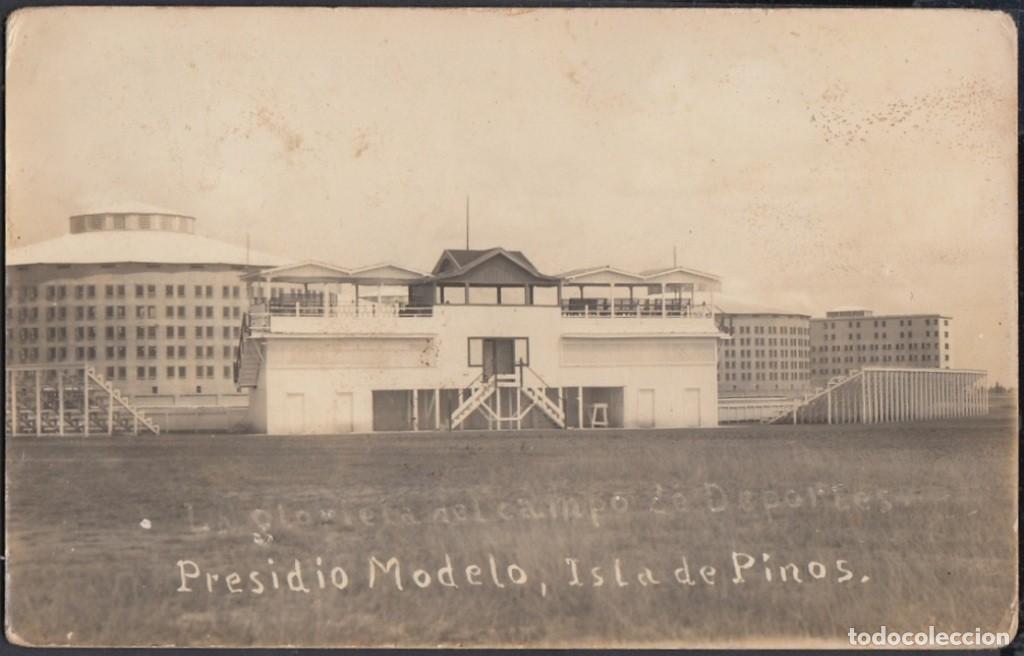 Cartes Postales: POS-773 CUBA POSTCARD. CIRCA 1920. PINES IS. PRESIDIO MODELO PRISION. CAMPO DE DEPORTES.