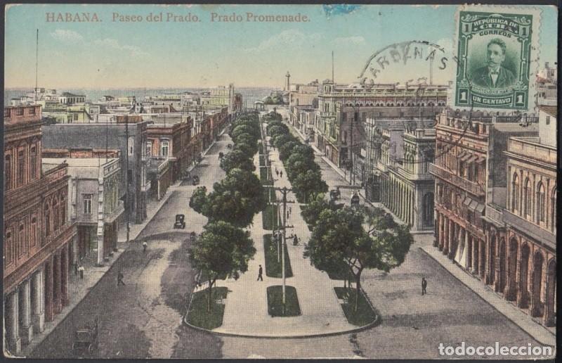 Cartes Postales: POS-813 CUBA POSTCARD 1913. HABANA, PARDO PROMENADE. PASEO DEL PRADO TO AUSTRIA.
